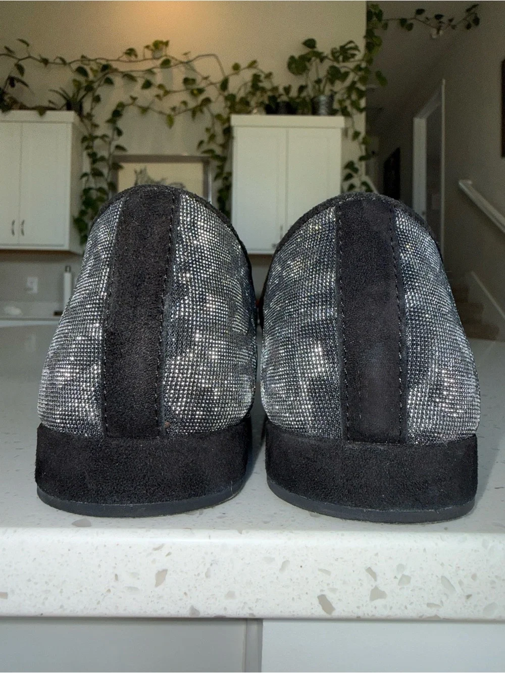 Donald J. Pliner Women's Black Leopard-Print Slip-On Loafers